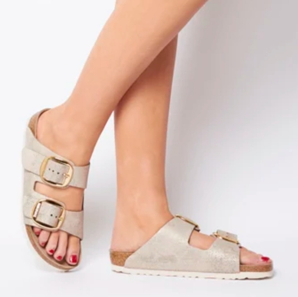 Rose Gold Birkenstocks